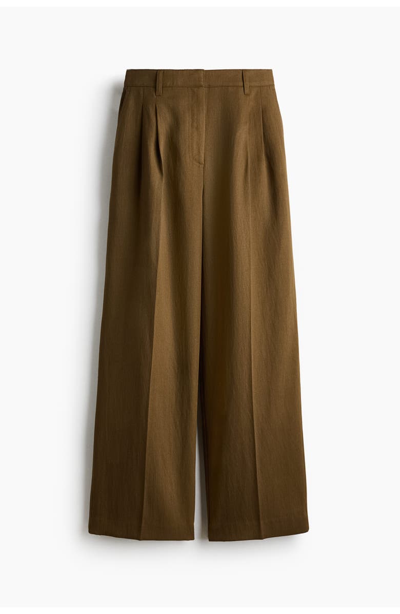 H&M Linen-blend Tailored Trousers, Main, color, 