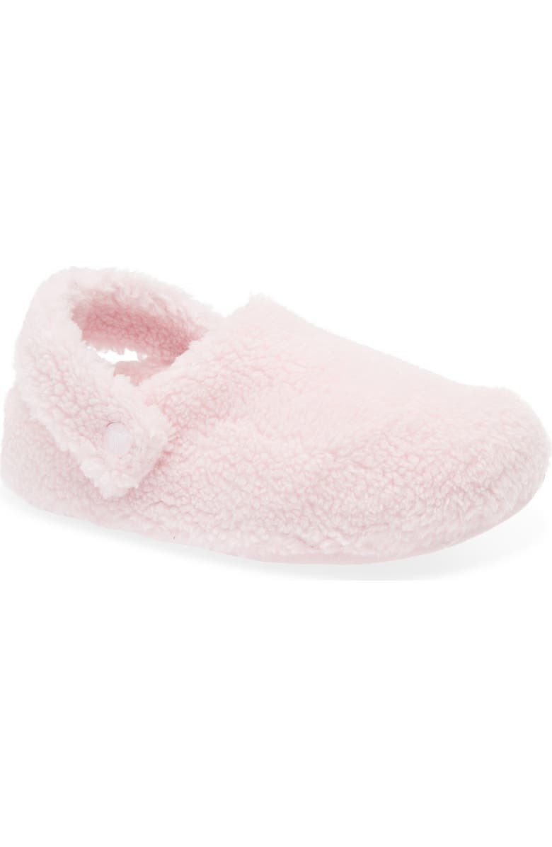 CROCS Classic Cozzzy Faux Fur Slipper Clog, Main, color, Pink Milk