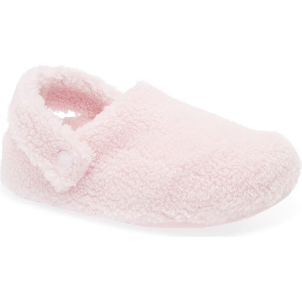 Crocs Classic Cozzzy Faux Fur Slipper Clog In Pink