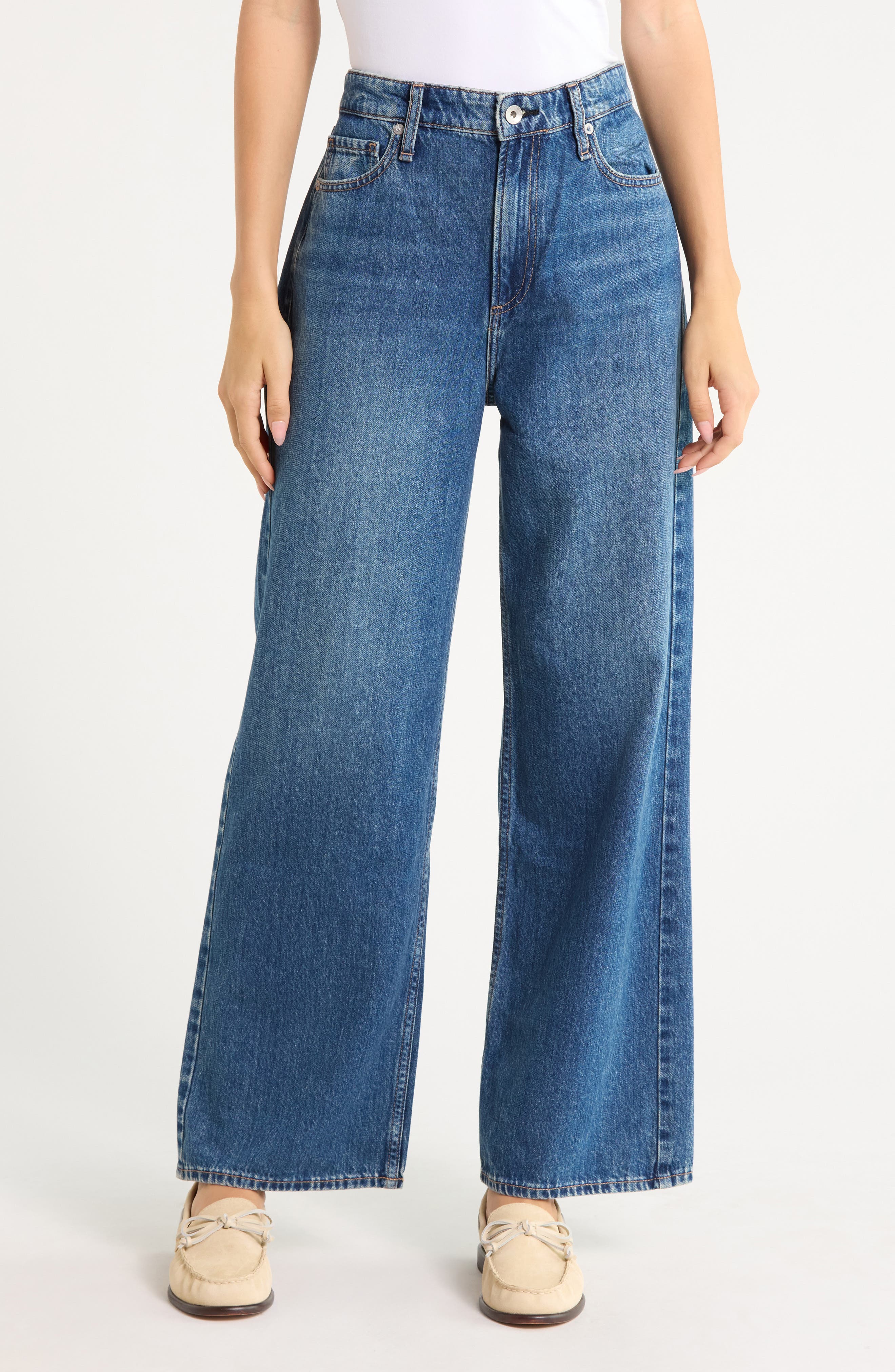 Lori High Waist Wide Leg Jeans
