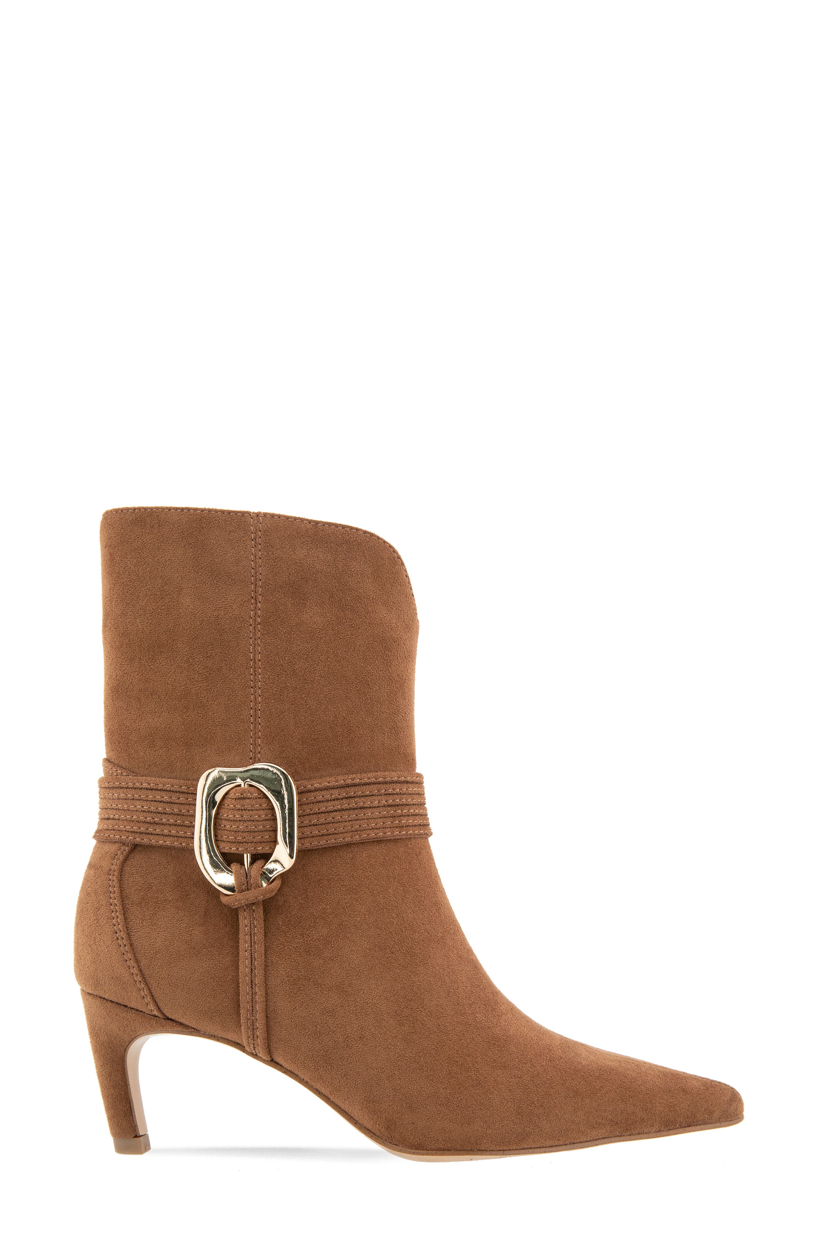 Zoryn Belted Pointed Toe Boot, Alternate, color, TAN