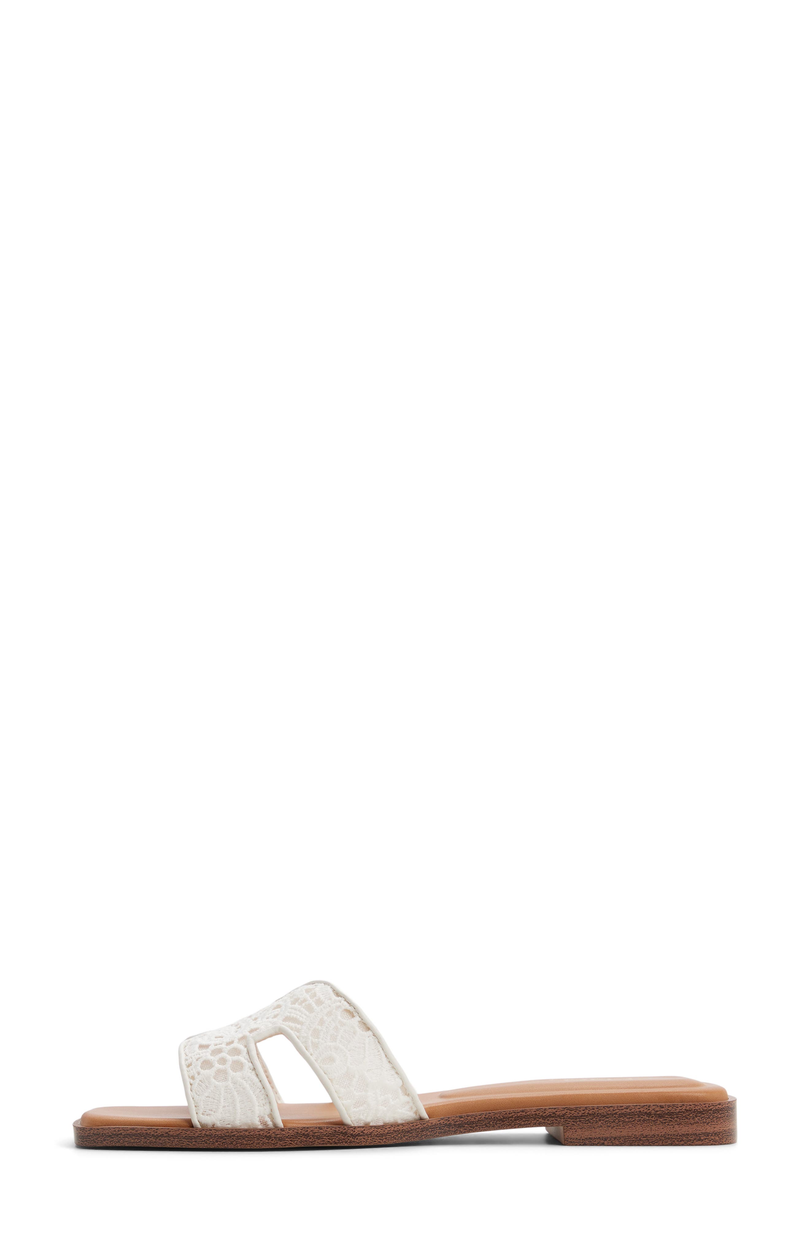 ALDO Itsandal Slide Sandal, Alternate, color, White/ Bone