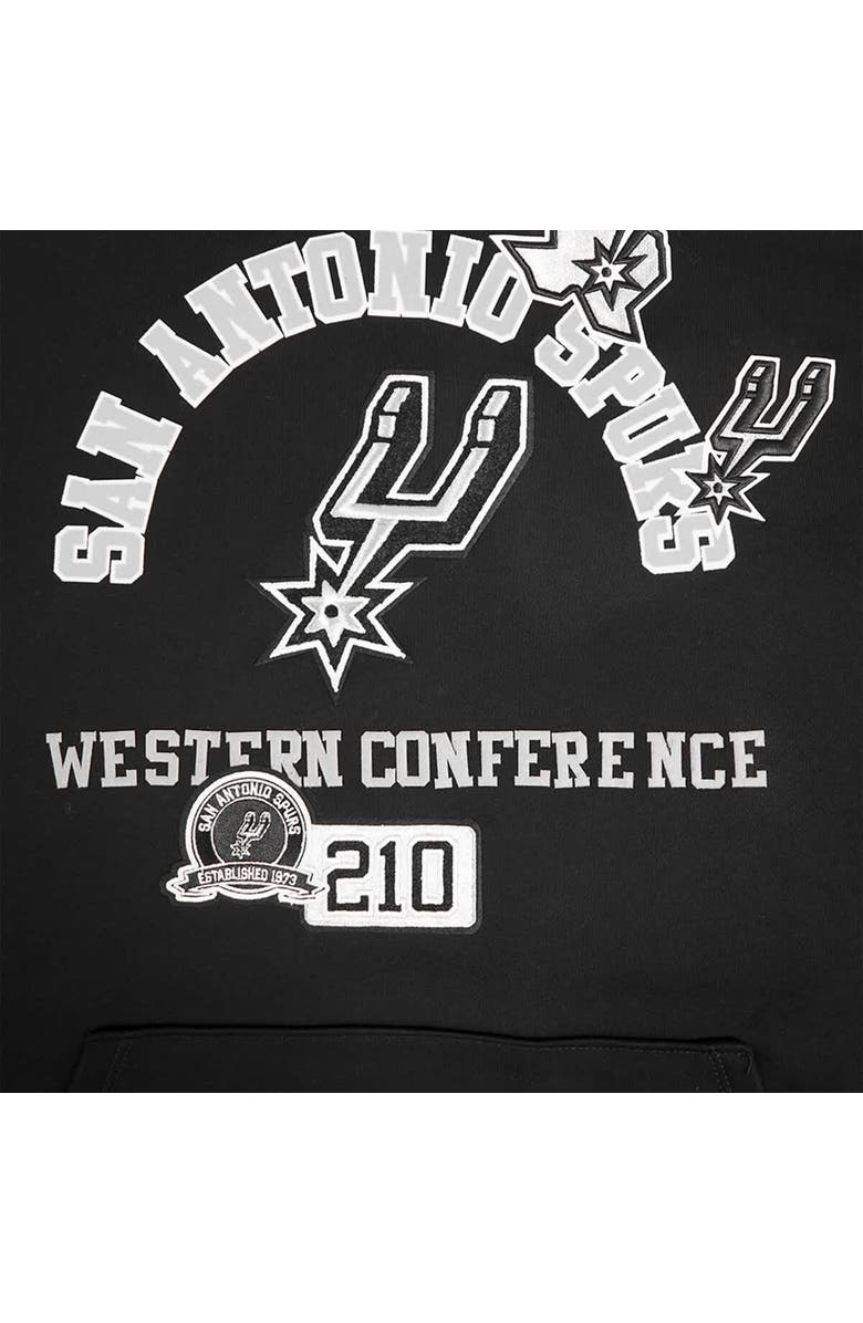PRO STANDARD Men's Pro Standard Black San Antonio Spurs Area Code Pullover Hoodie, Alternate, color, Black