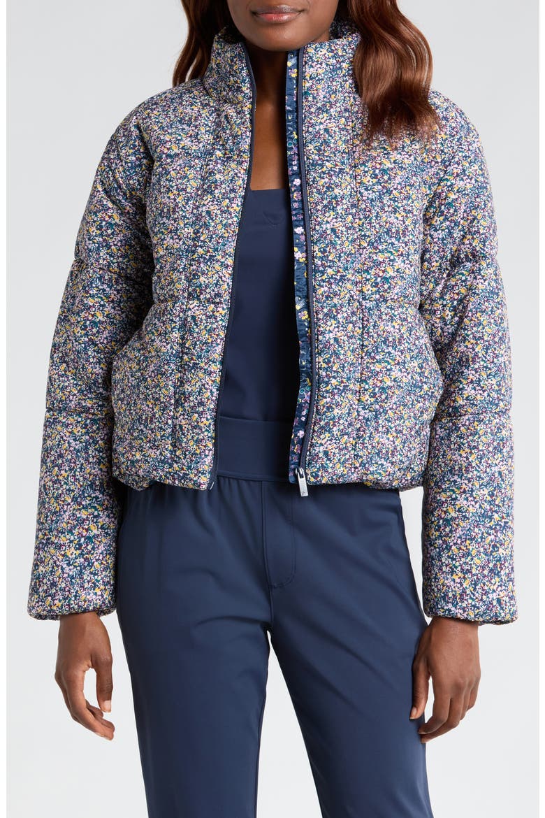 Mont Blanc Floral Jacket, Main, color, CREAM BLUE MULTI