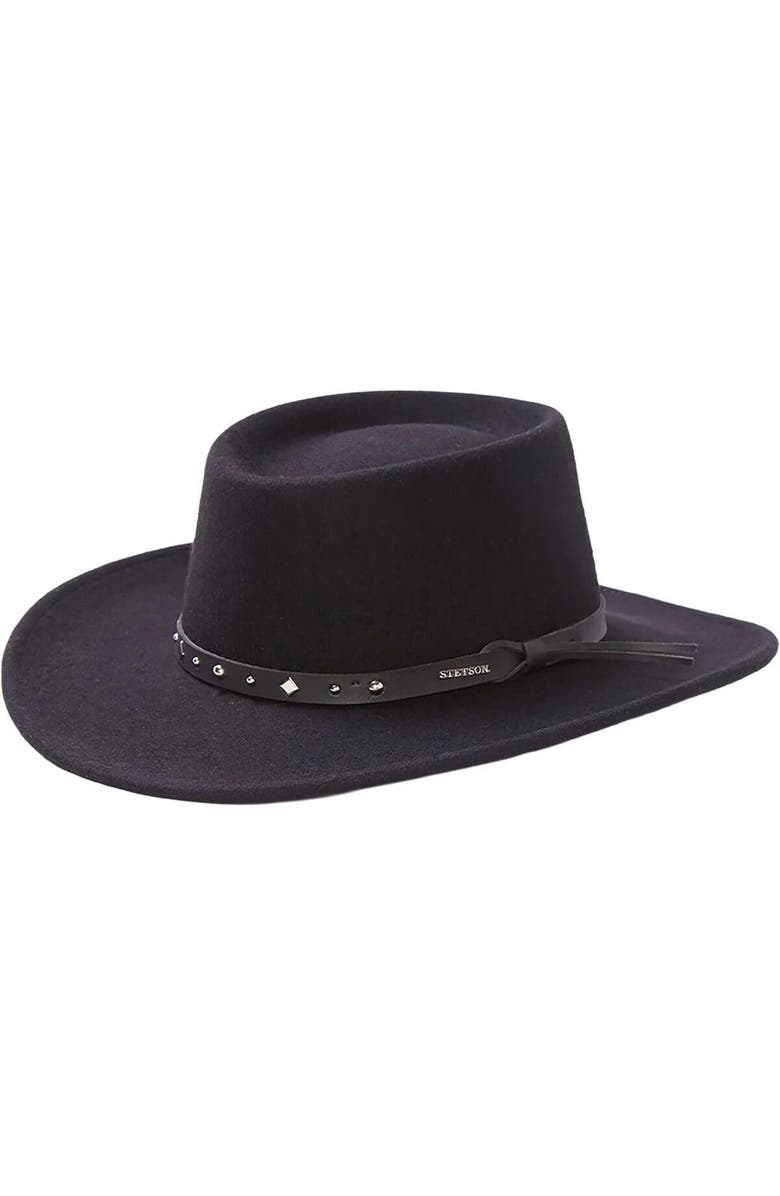 Stetson Black Hawk Hat, Main, color, 