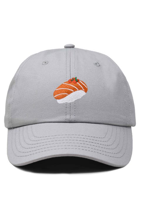 Salmon Sushi Embroidered Dad Cap