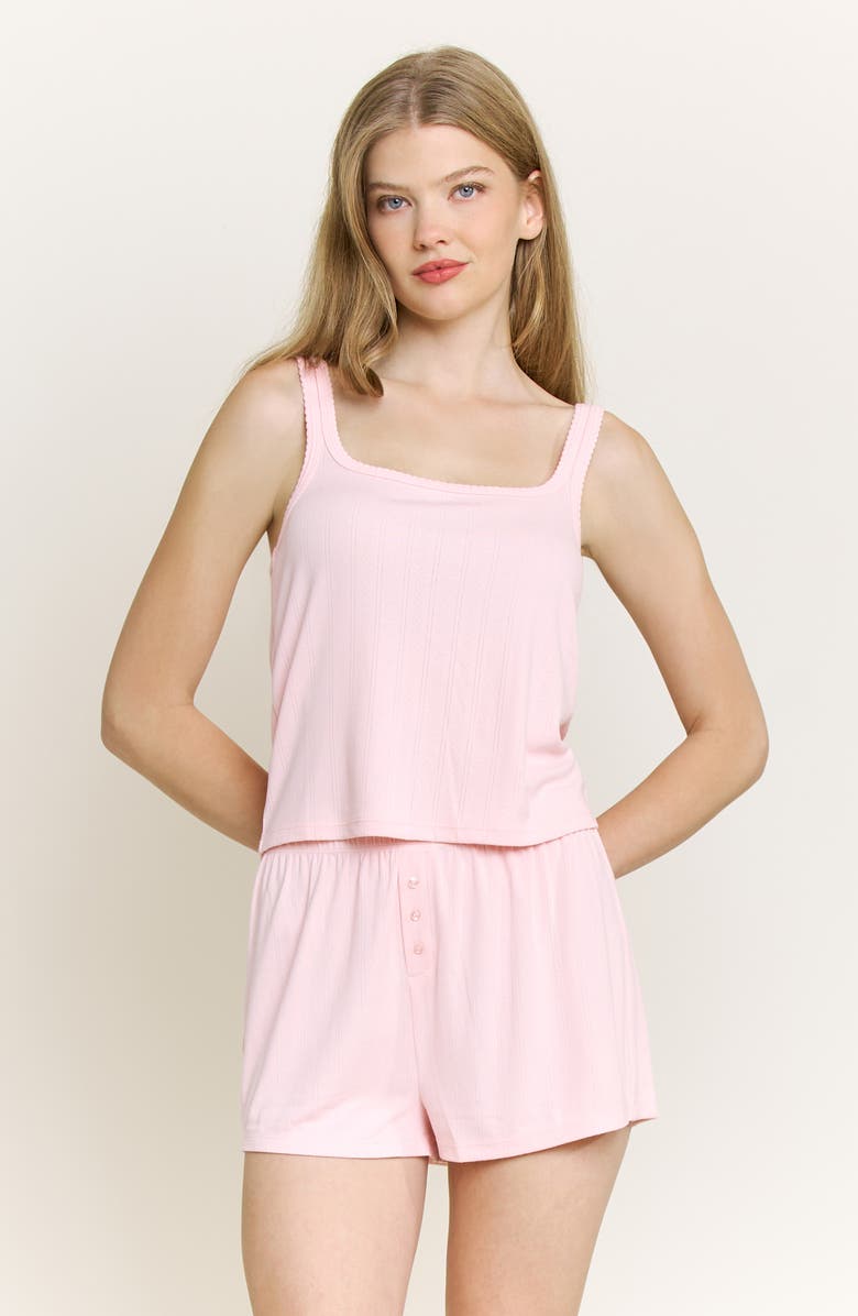 Honeydew Blissful Short Pajamas, Alternate, color, Flora