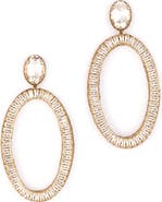 Deepa Gurnani Eaton Crystal Embellished Drop Earrings
