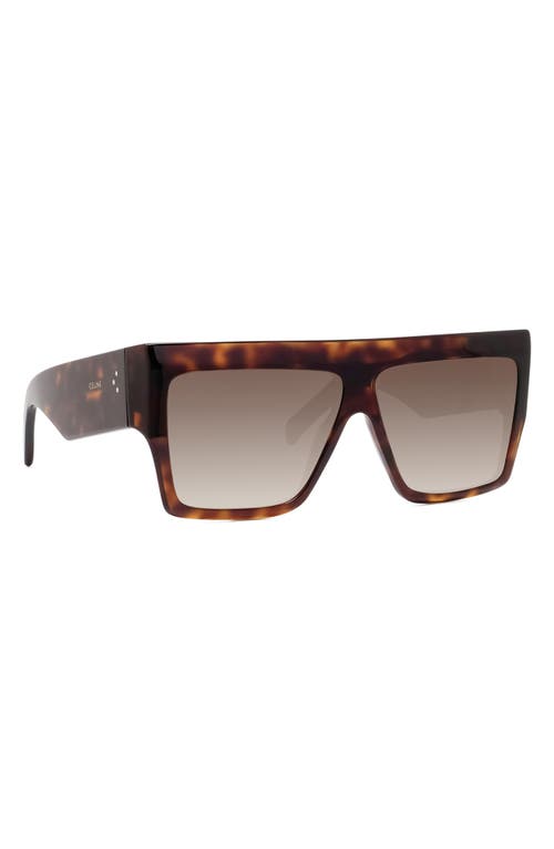 Celine Chunky Rectangle Acetate Sunglasses