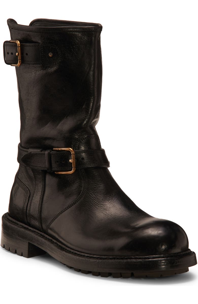 Dolce&Gabbana Bernini Biker Boot, Main, color, Black