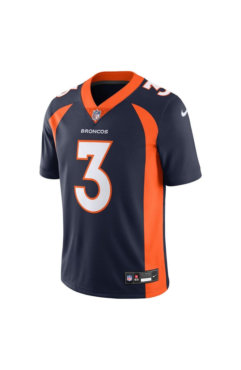 Nike Men's Nike Russell Wilson Navy Denver Broncos  Vapor Untouchable Limited Jersey, Alternate, color, 