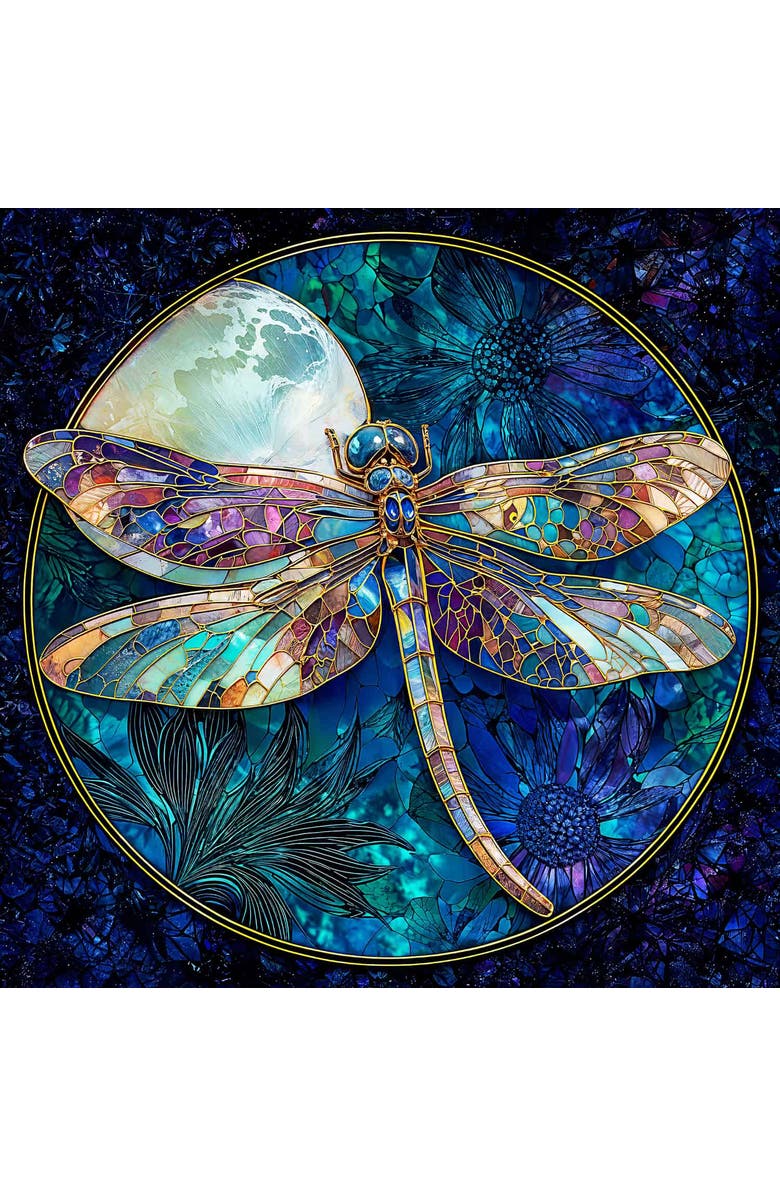 Sunsout Dragonfly and Full Moon 1000 piece Jigsaw Puzzle for Adults, Alternate, color, Multicolor