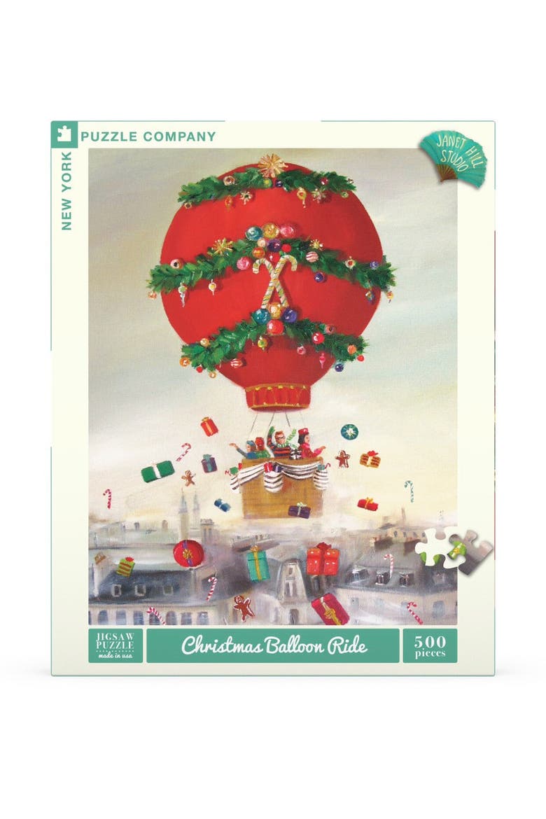 Christmas Balloon Ride 500 Piece Puzzle, Main, color, No Color