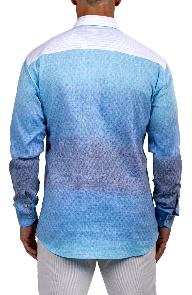 Maceoo Fibonacci Marthy Contemporary Fit Button-Up Shirt, Alternate, color, Blue