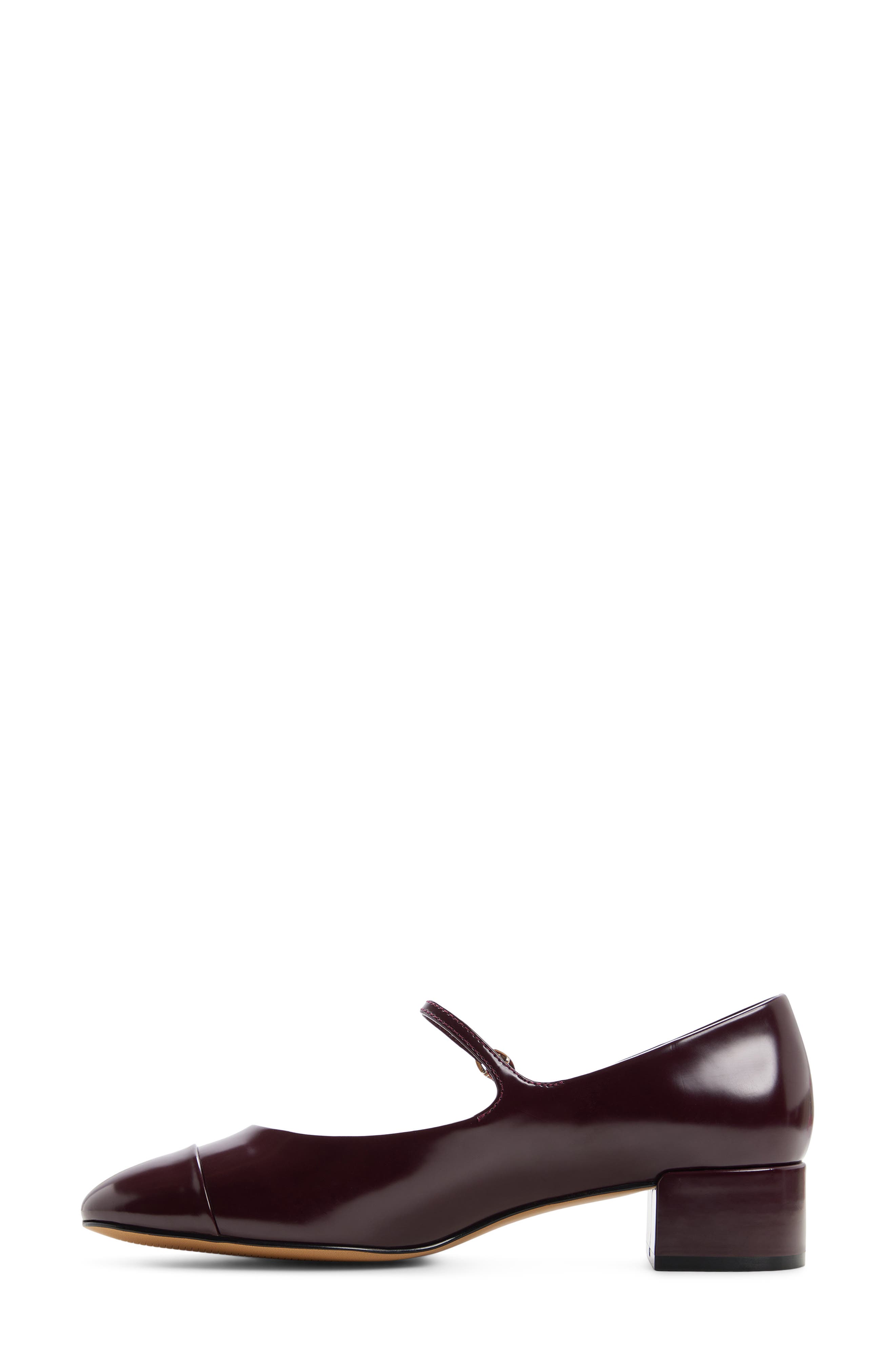 ALDO Decima Mary Jane Cap Toe Pump, Alternate, color, Burgundy