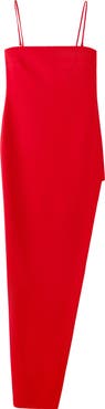MANGO Asymmetric Strapless Dress