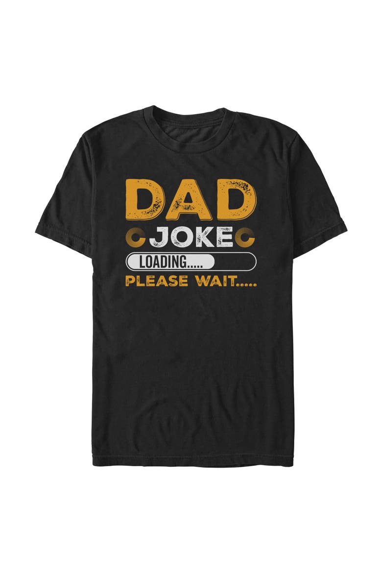 Men's Lost Gods Dad Joke Loading  Graphic T-Shirt, Main, color, Black