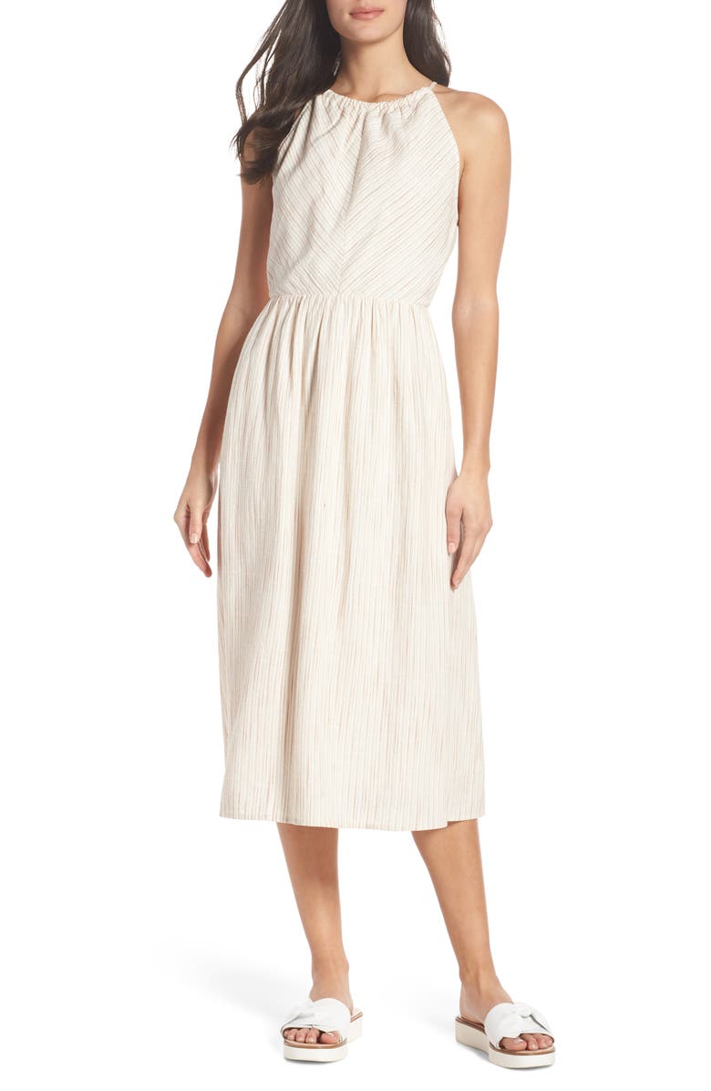 triangle halter neck dress Sage Cinched Satin Halter Maxi Dress