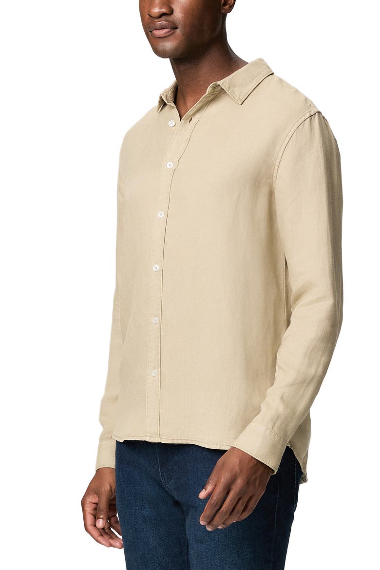 Peters Linen Blend Button-Up Shirt, Alternate, color, LIGHT VULCAN