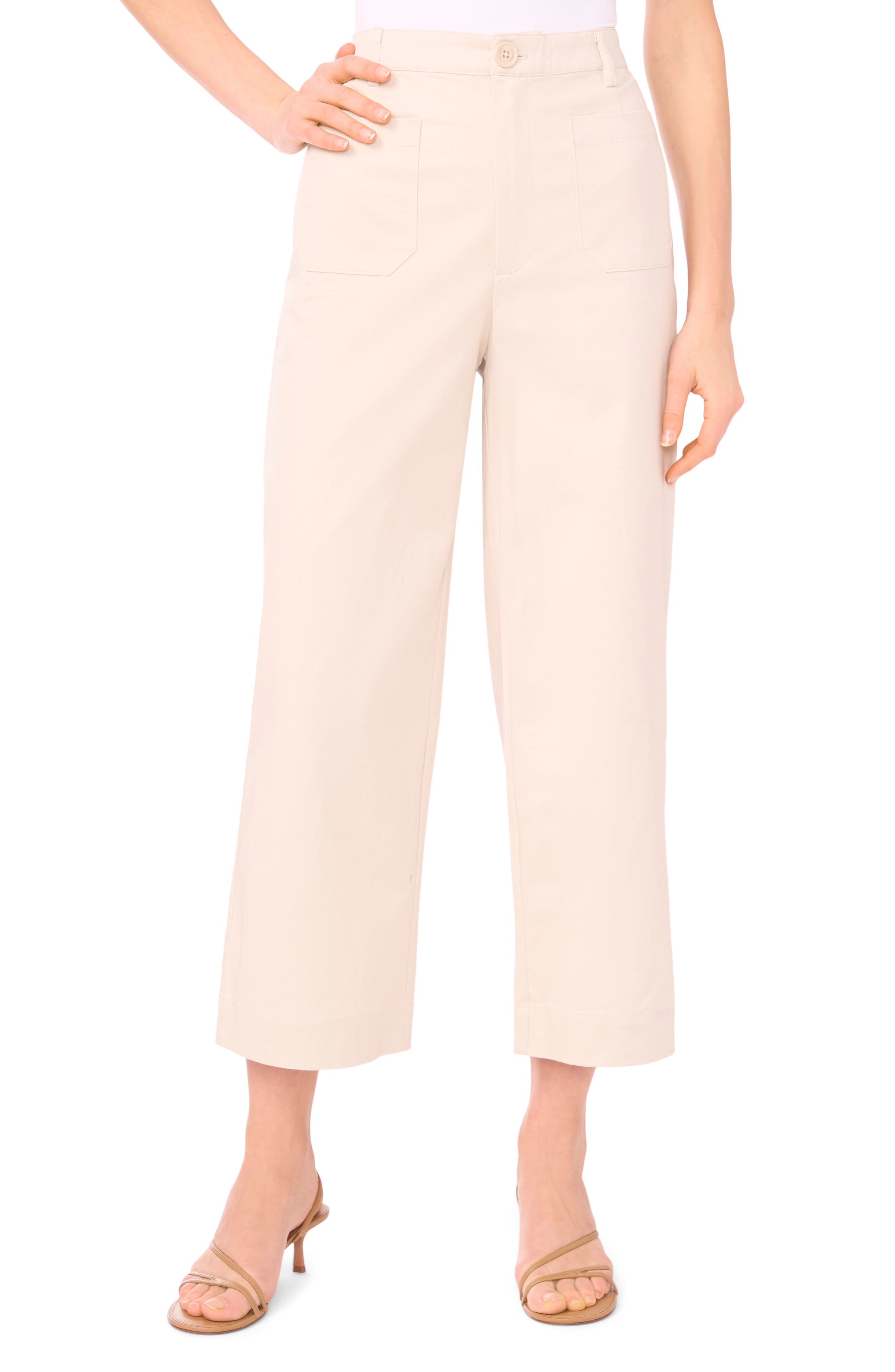 Patch Pocket Crop Twill Pants - image 5