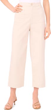 Halogen® Patch Pocket Crop Twill Pants