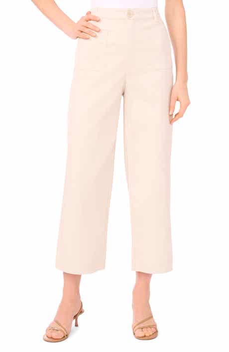 Patch Pocket Crop Twill Pants