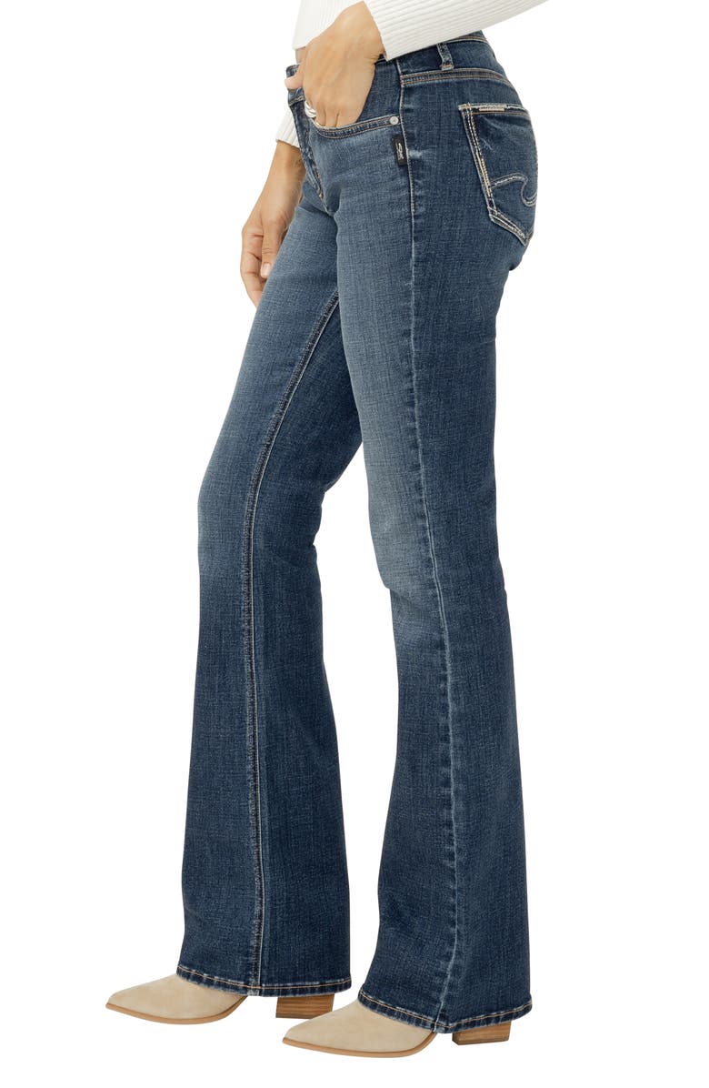 Silver Jeans Co. Elyse Mid Rise Bootcut Jeans, Alternate, color, Atlantic Shores
