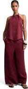 Onia Air Linen Drawstring Wide Leg Pant