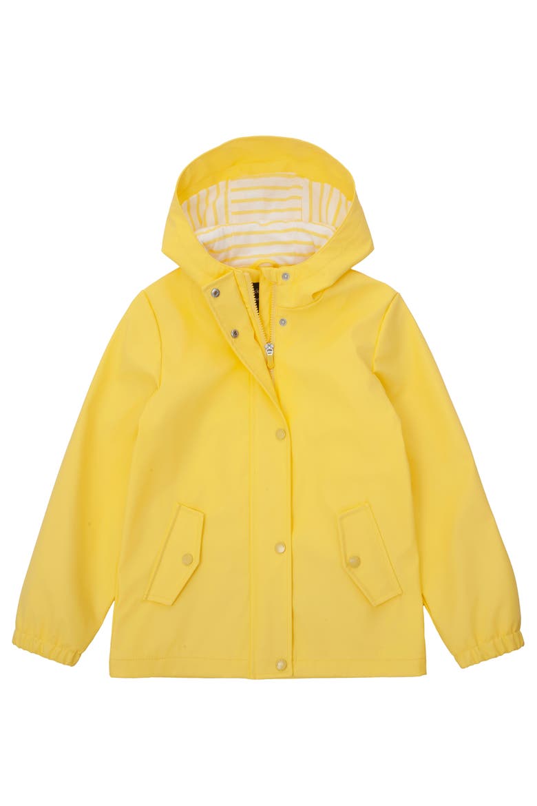 Kids' Waterproof Rain Coat Rubberized Jacket, Alternate, color, Yellow