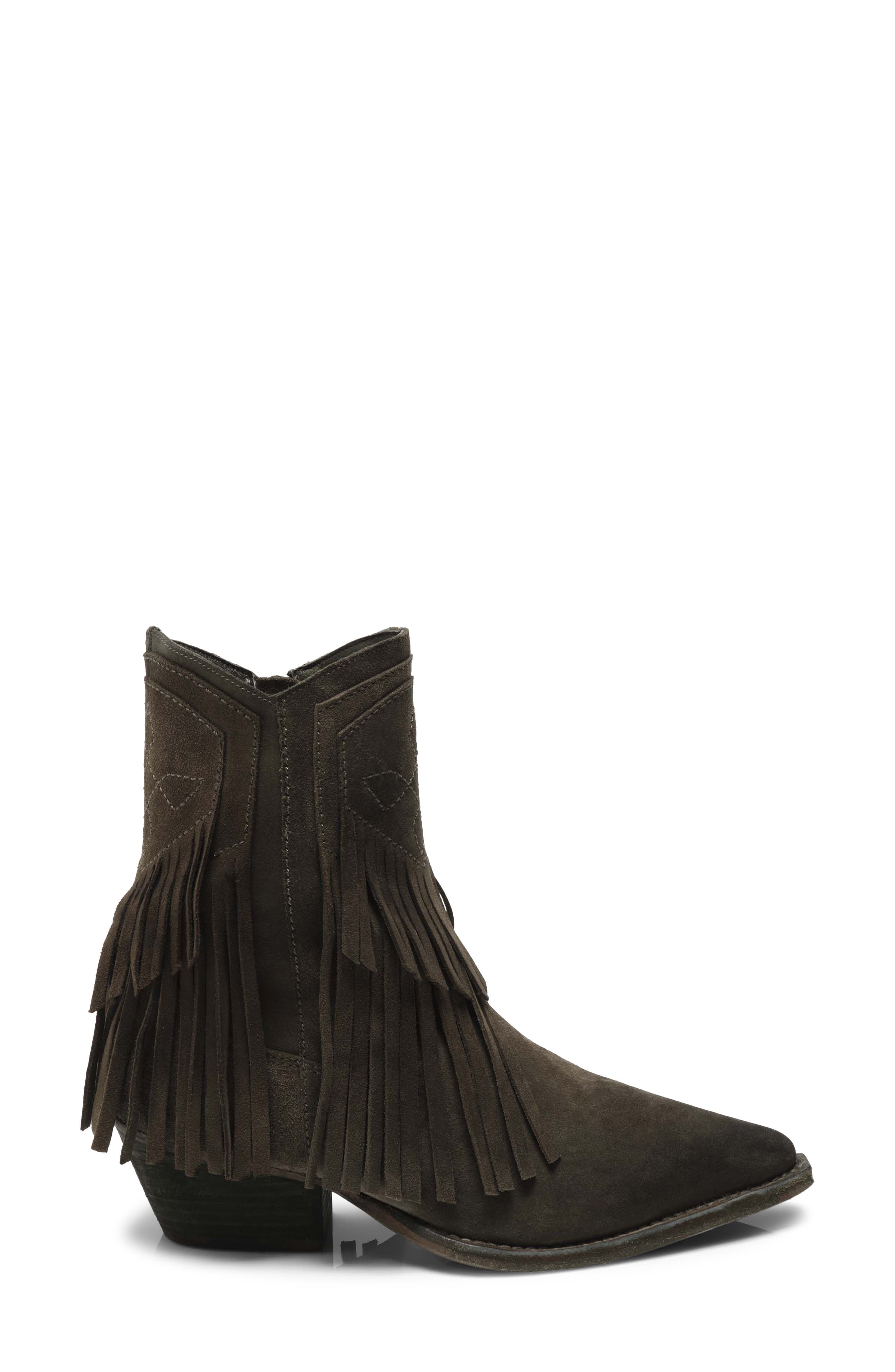 Lawless Fringe Bootie, Alternate, color, TAUPE