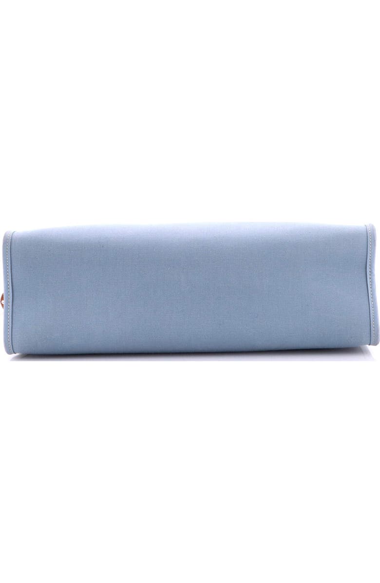Pre-Owned Hermes Herbag Zip Leather and Toile 31, Alternate, color, Bleu Lin