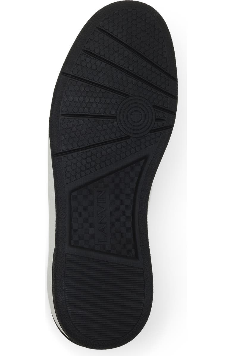 Lanvin Clay Sneakers In Perforated Leather And Suede, Alternate, color, Black