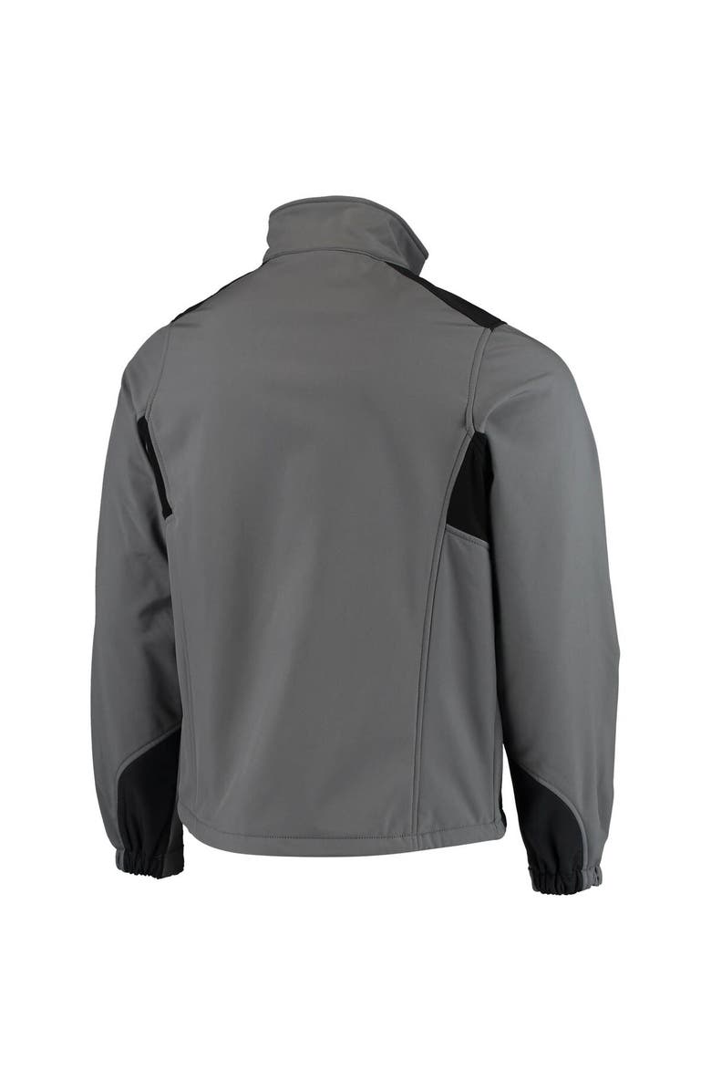 DUNBROOKE Men's Dunbrooke Charcoal Cleveland Browns Circle Softshell Fleece Full-Zip Jacket, Alternate, color, Charcoal