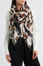 Tasha Leopard Print Scarf