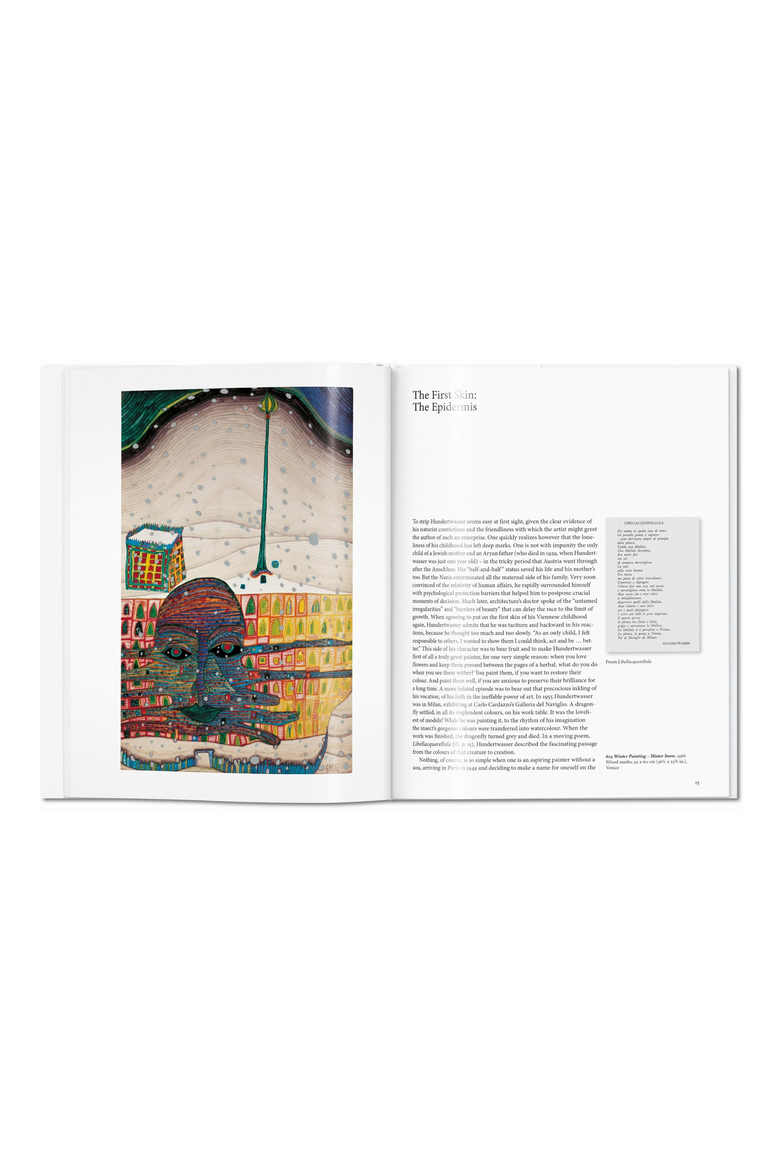 Hundertwasser Book, Alternate, color, White / Multicolor