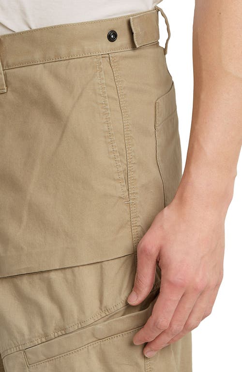 G-star 3d Relaxed Cotton Fatigue Pants In Gold