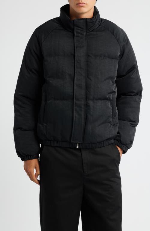Krost Water Repellent Nylon Puffer Jacket In Black