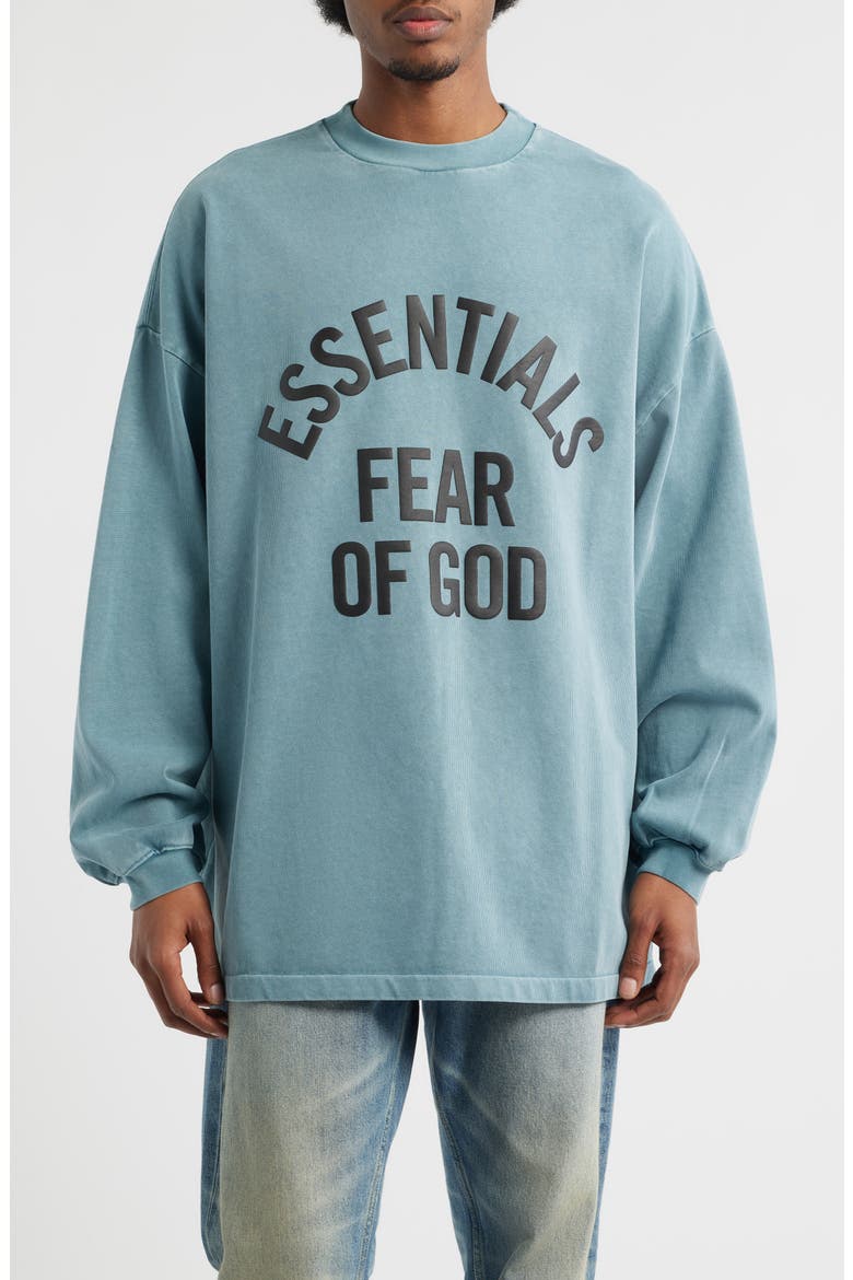 Campus '90s Long Sleeve Logo Graphic T-Shirt, Main, color, FADED COASTAL
