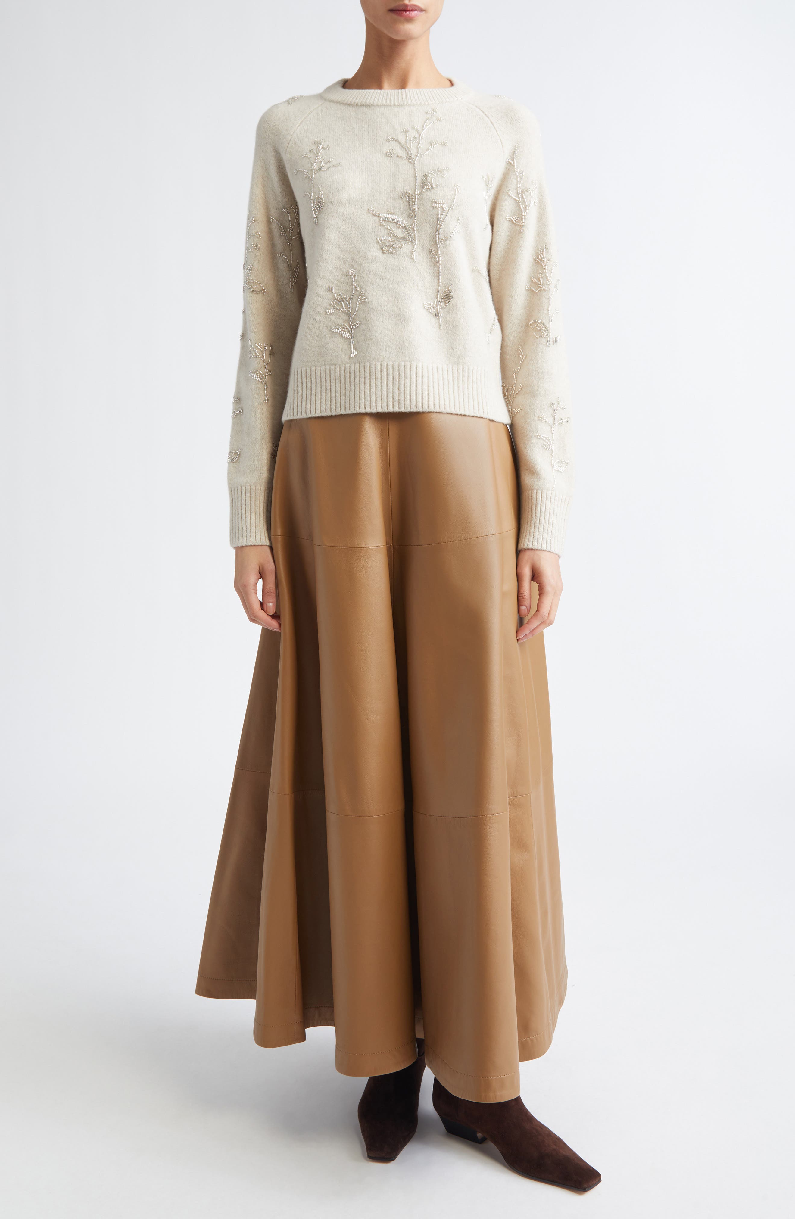 Paulie Beaded Virgin Wool Sweater - image 2