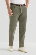 Brunello Cucinelli Garment-dyed five-pocket trousers in cotton narrow wale corduroy