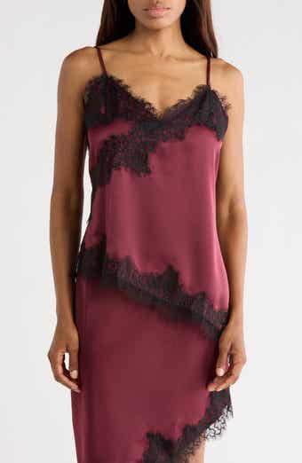Asymmetric Lace Trim Camisole