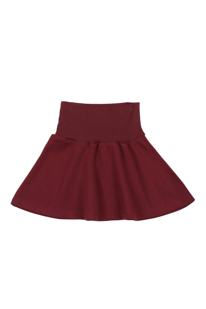 Kids' Cotton Blend Terry Skirt, Main, color, MAROON