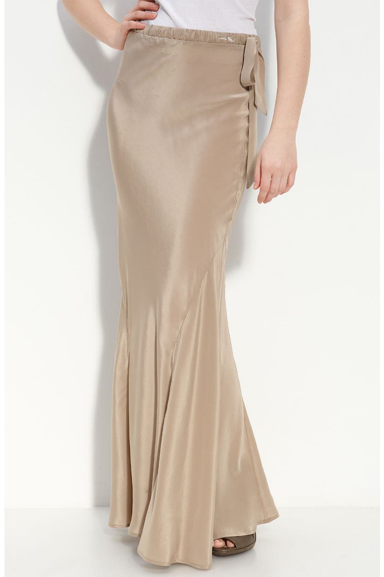 'Phillips' Silk Maxi Skirt, Main, color, REBEL