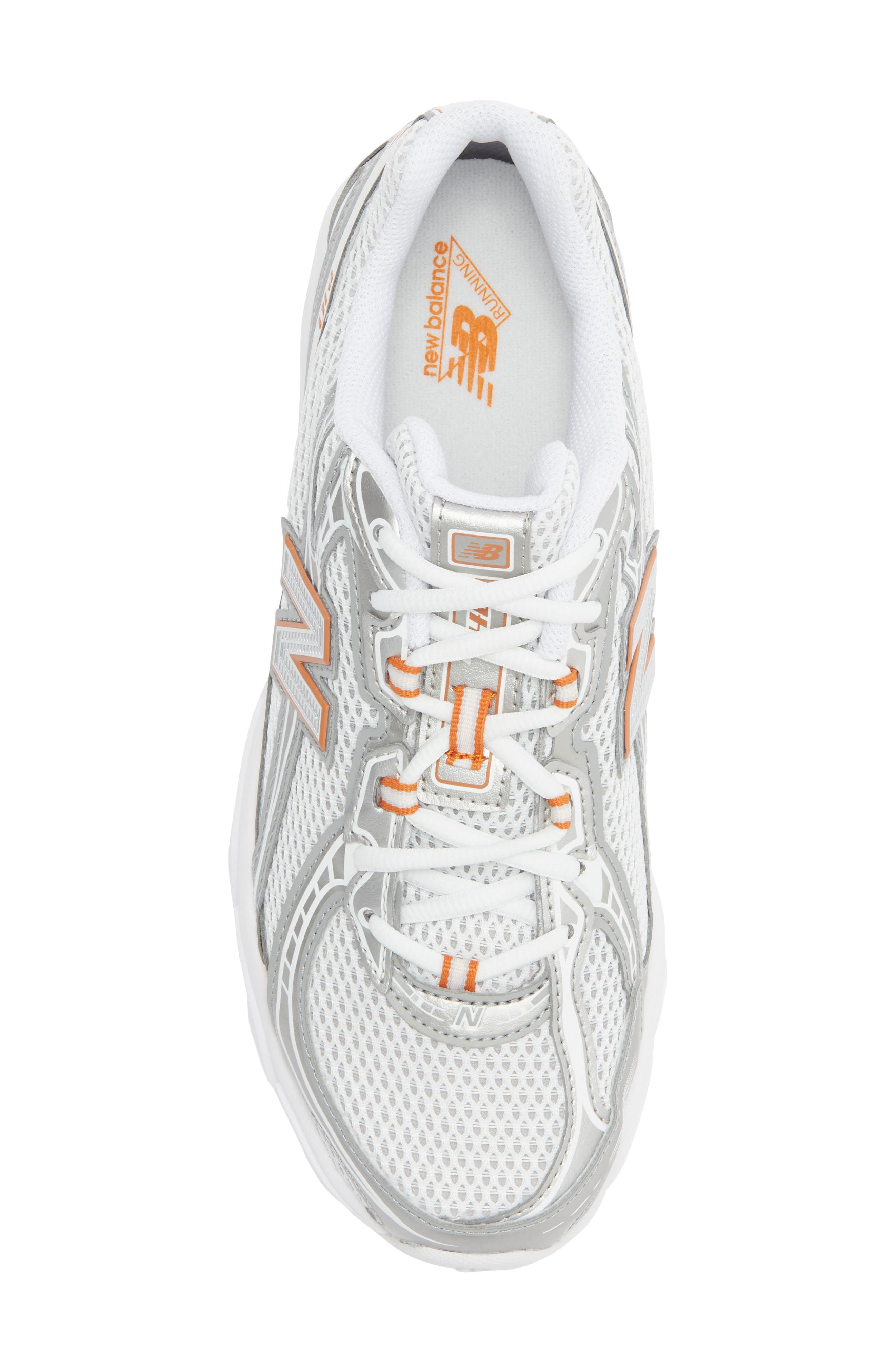 New Balance Gender Inclusive 740 Sneaker, Alternate, color, White/ Classic Orange