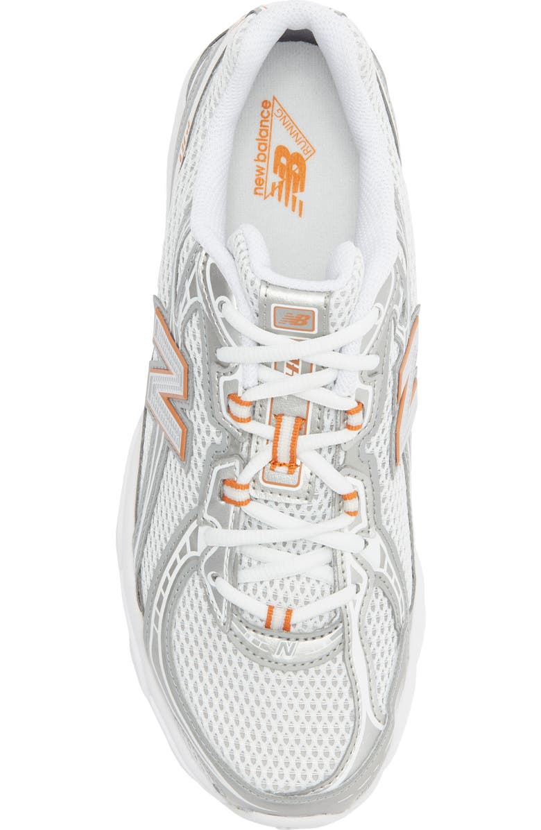 New Balance Gender Inclusive 740 Sneaker, Alternate, color, White/ Classic Orange