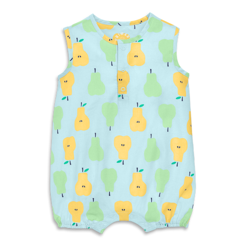 Baby Henley Tank Shortie In Cutout Pears