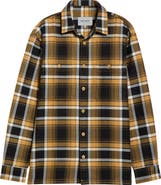 Carhartt Work In Progress Vaughn Loose Fit Heavyweight Cotton Herringbone Button-Up Overshirt