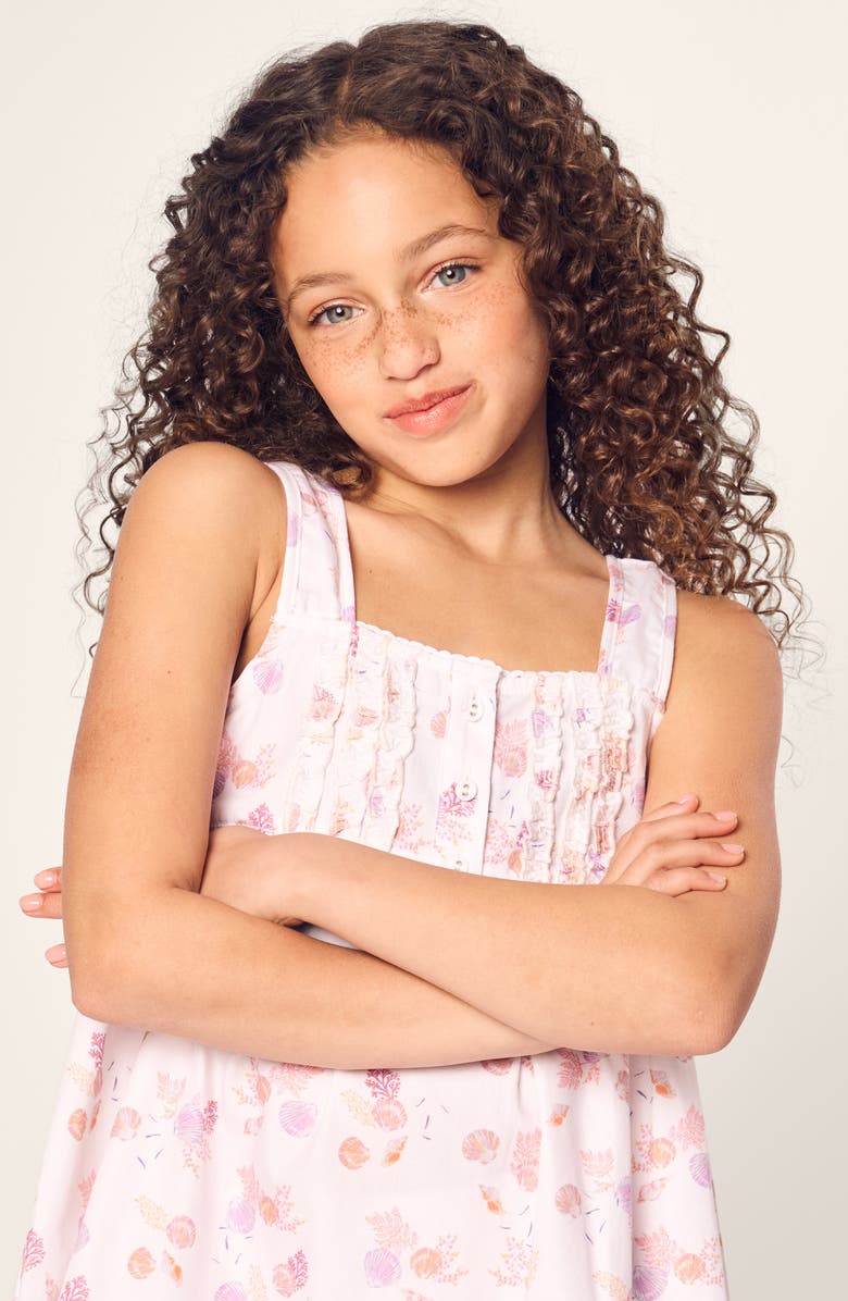 Petite Plume Kids' Seashell Splendor Two-Piece Short Pajamas, Alternate, color, 