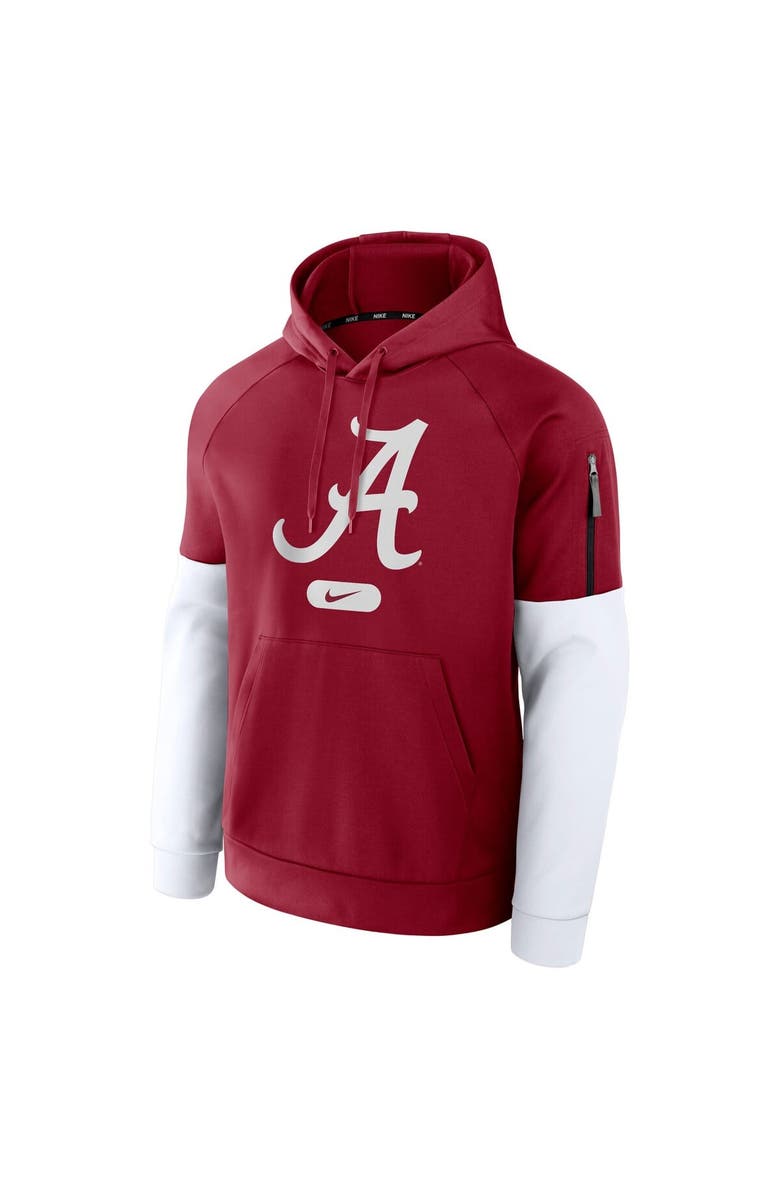 Nike Men's Nike Crimson Alabama Crimson Tide Fitness Performance Pullover Hoodie, Alternate, color, Crimson
