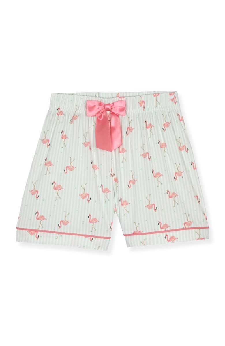 SLEEP ON IT Kids' Two-Piece Short Pajamas & Headband Set, Alternate, color, Aqua